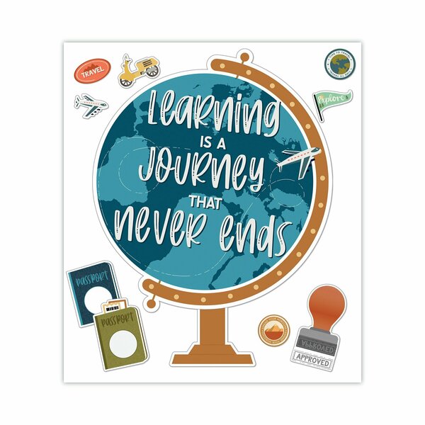 Carson Dellosa Motivational Bulletin Board Set, Learning Is a Journey, 45 Pieces 110555